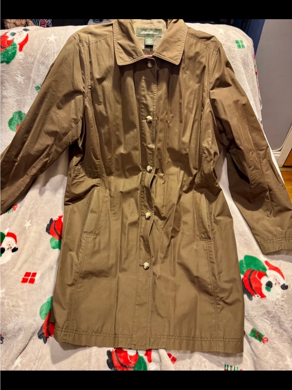 Ladies Eddie Bauer Trench Coat/Brown XL